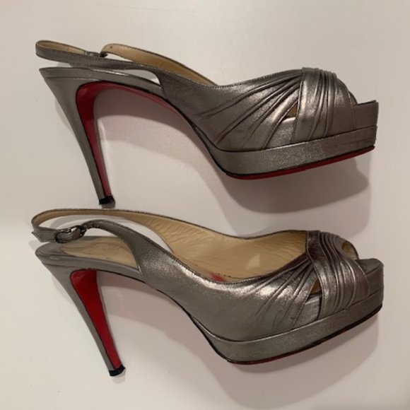 Christian Louboutin metallic heel 6.5 / 36.5 - Picture 4 of 7